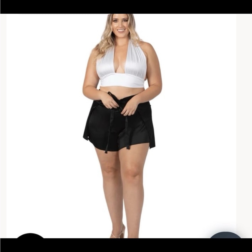 Baliawear Viscose Satin Wrap Shorts Extra Coverage